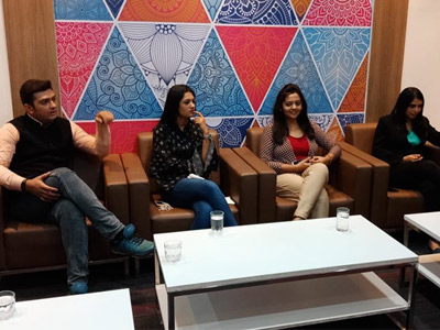 Sharing tips with anchors of Gujarati Zee 24 hours
